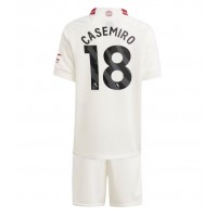 Manchester United Casemiro #18 Tredje trøje Børn 2023-24 Kortærmet (+ Korte bukser)